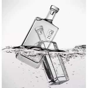 Decal Surface Handling Custom Color Empty 500ml Vodka Whisky Glass Bottle With T