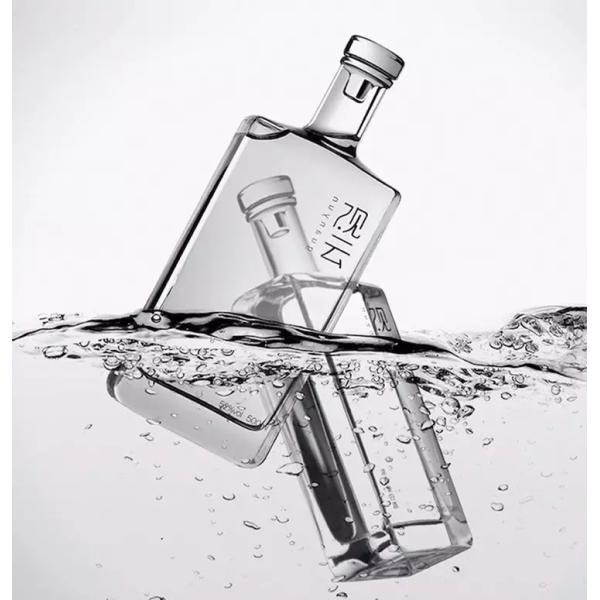 Decal Surface Handling Custom Color Empty 500ml Vodka Whisky Glass Bottle With T