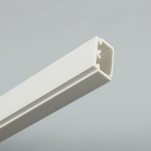 2024 White PVC Square Tube Plastic Channel Protective Sleeve