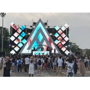 Full Color Irregular LED display / Diamond LED Display 28224 dot/㎡ Density