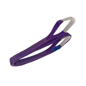 Purple Polyester Flat Webbing Sling Flat Web Lifting Slings ISO9000