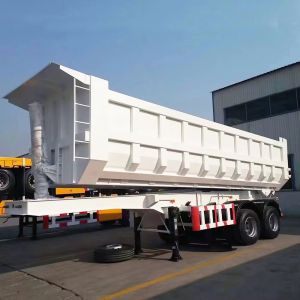 Chinese good quality manufacture Tri axle Heavy Duty Load 60--80T Side Hydraulic