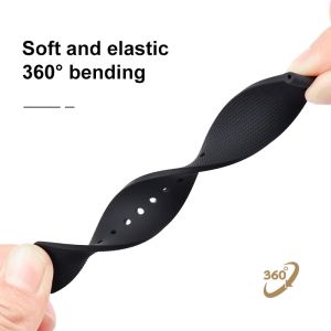 Durable Optional Colors Silicone Rubber Watch Strap Bands 20mm For Apple Watch