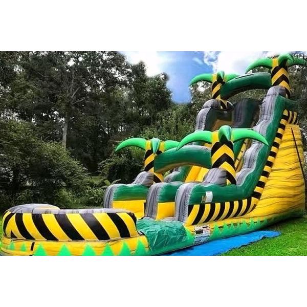 Commercial Colorful PVC Inflatable Water Slide Forest Theme