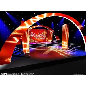 Indoor SMD 3 in 1 Led Stage Backdrop Screen P7.62 1 / 8 Scan IP45 220V / 50Hz