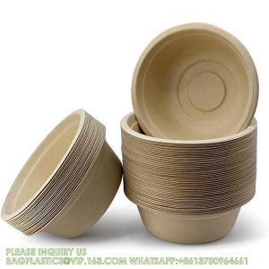 Eco Friendly Bowls 100% Compostable Disposable Biodegradable Sugarcane Bagasse