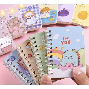 Mini Notebooks Cute Cartoon Small Pocket Notebook Small Notepad Journal Portable