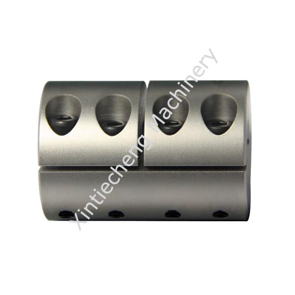 Buy Shaft Coupling Machining Spare Parts With Silver Custom Machined Parts at wholesale prices
