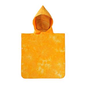 Wholesale Customized Kids Hooded Towel Microfiber Poncho Towel Square Flannel Fleece Homewear Printed Cartoon Beach Towels for Boys and Girls