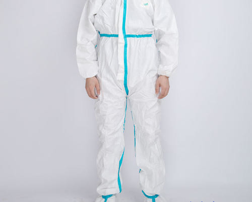 Buy Sterile Disposable Medical White Hooded Protective Jumpsuit at wholesale prices