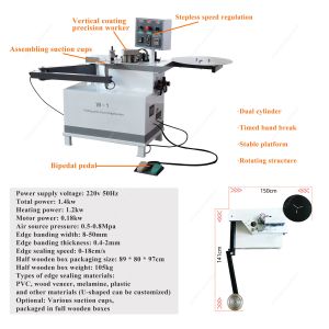 Easy to Operate Edge Banding Machine for Plywood W1 Rocker Furniture Shape Wood