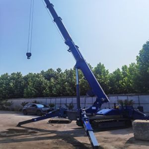 Rubber Crawler Cantilever Electric Crane Hydraulic Telescopic Outrigger Small