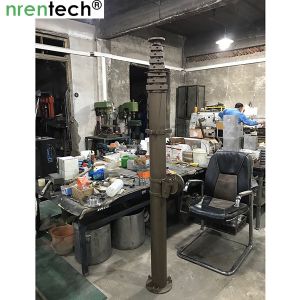 10m manual crank winch telescoping mast/ push telescoping mast/ aluminum