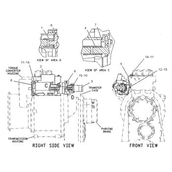Caterpillar 1053635 Parts scheme PUMP GP-PISTON