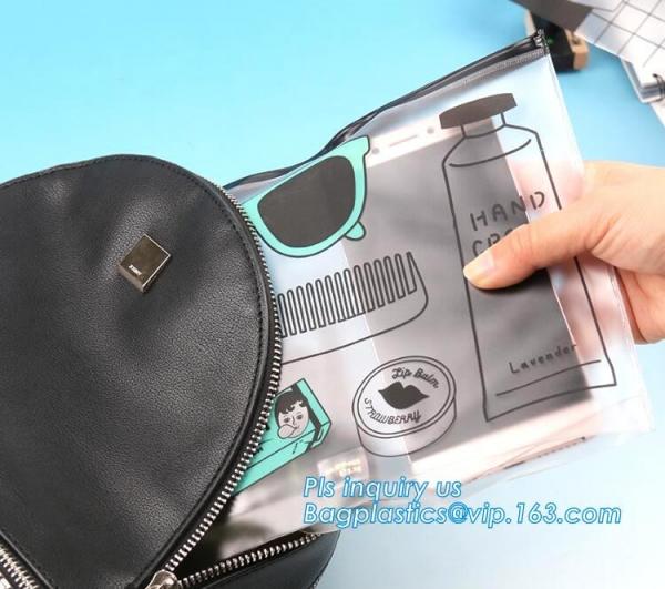 Cosmetic Zip Bag / Make Up / Toiletry / Washbag, Polyester Make Up Wash Bag Travel Cosmetic Bag with Two Sliders Zipper