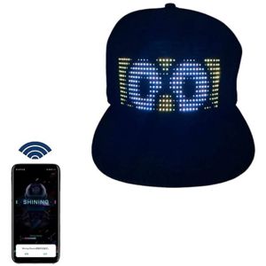Programmable DIY Text Pattern Bluetooth LED Hat App Control Magic Display LED Hat