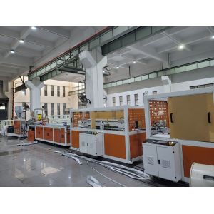 VFD Single Screw PVC ABS PP Plastic Profile Extrusion Machine