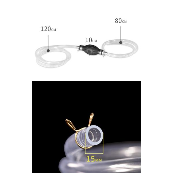 PP Hand Pump for Quick and Easy Suction of Oil Water Petrol Diesel Fuel Liquid Pipe