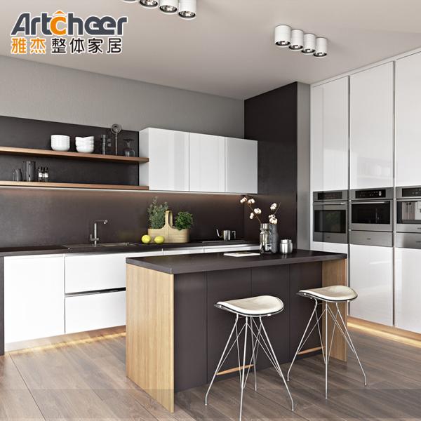 Chennai Home Modern Luxury Design Wall I Shape Kitchen Cabinet Complete Set Melamine Board