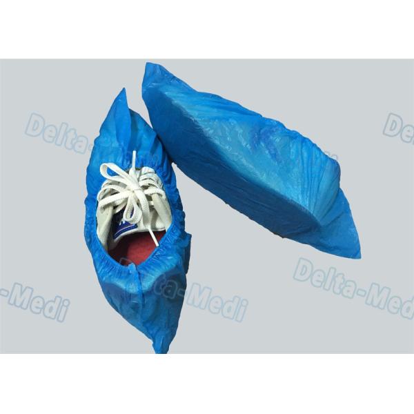 PE 2g 2.5g 3.5g 15x40cm Disposable Foot Covers In Food Factory And Laboratory