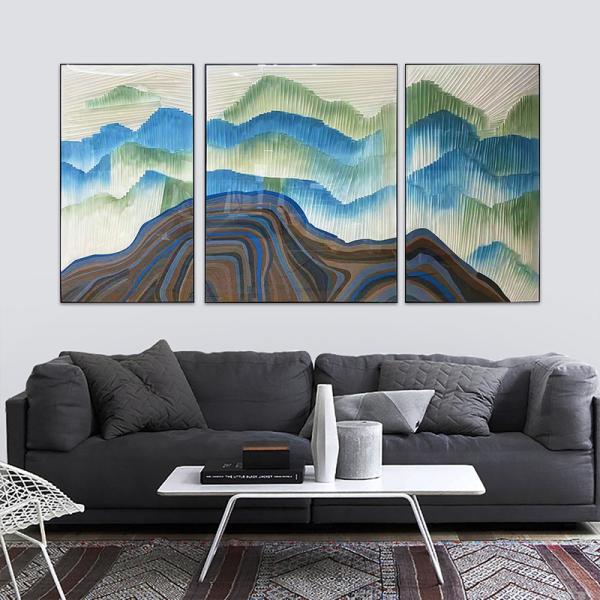 6 Color Print Abstract Still Life Wall Art 3D Handmade Framed Wall Painting Home Decor