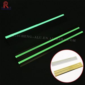 Luminous Aluminium Stair Nosing Edge Trim 8mm Height Mill Finished