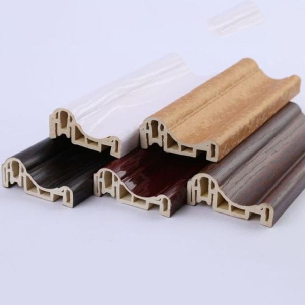 18mm Polyvinyl Chloride Plastic Pre Finished Skirting Boards