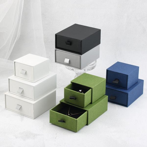 Buy Customize LOGO Drawer Packaging Boxes Plain White Jewelry Gift Packaging Boxes at wholesale prices