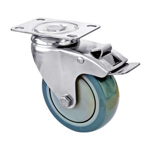 Medium Duty Stainless Steel Casters 75mm 100mm 125mm Diameter