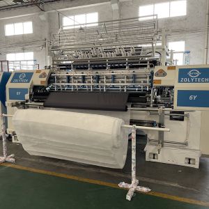 Quality Automatic Mattress Quilting Machine Commputerized System 60-130m/H 4.5KW X - Axis Movement 304.8mm for sale