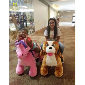 Hansel Bearing capacity 150 KG carnival plush toy unicorn zoo riders for mall rideable animal