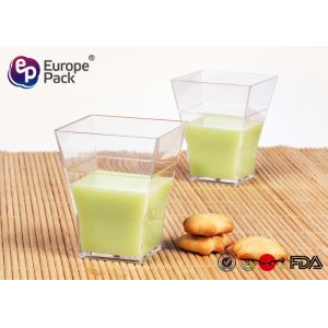 China Individual Plastic Dessert Cups 60Ml Mini Ps Plastic Pudding Cup on sale