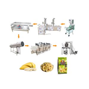 CE certificate high quality 300kgph plant banana chips making machines