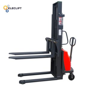 High Lift Semi Electric Pallet Stacker Capacity 1000kg