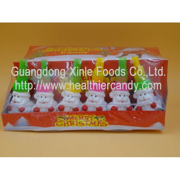 Buy Santa Claus Sweet Crispy Mini Chocolate Beans Multi Color Low Energy 7g * 24 Pcs at wholesale prices
