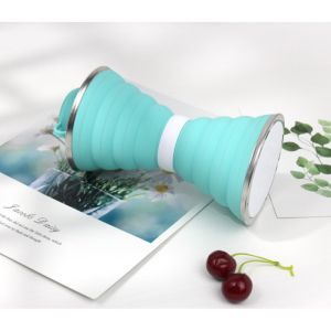 500Ml Silicone Expandable And Foldable Drinking Water Bottle