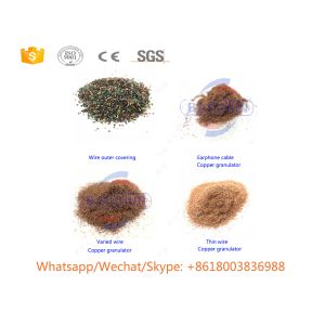 Waste Copper Wire Granulator Machine , Scrap Cable Wire Recycling Machine