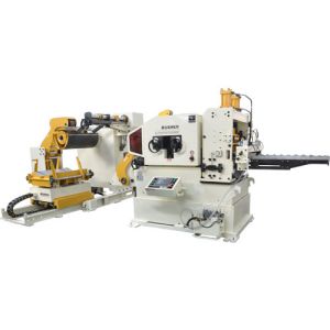 Manual Unwinding Decoiler And Straightener Machine Aluminum Stamping And