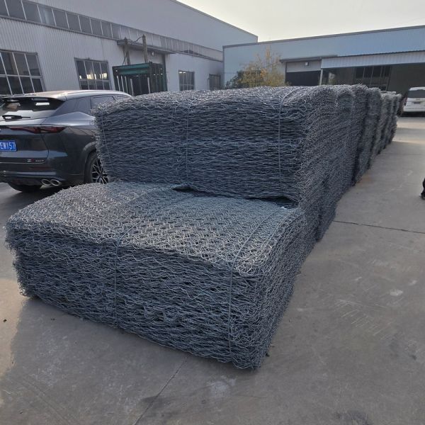 Versatile welded wire mesh gabion fence designed to provide support for retaining walls landscaping and perimeter security