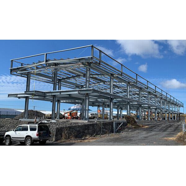 Buy Warehouse / Hangar Odm Steel Structure Building Glass Fiber Sandwich Panel at wholesale prices