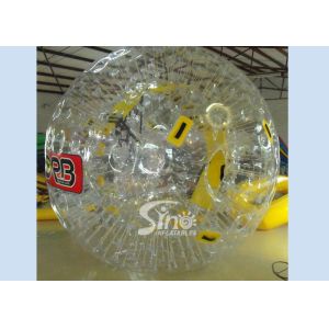 Outdoor big snow rolling inflatable zorb ball for human bowling fun