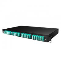 China 96 Port MPO/MTP Patch Panels Fiber Optic High Density Rack Mount Steel Material for sale
