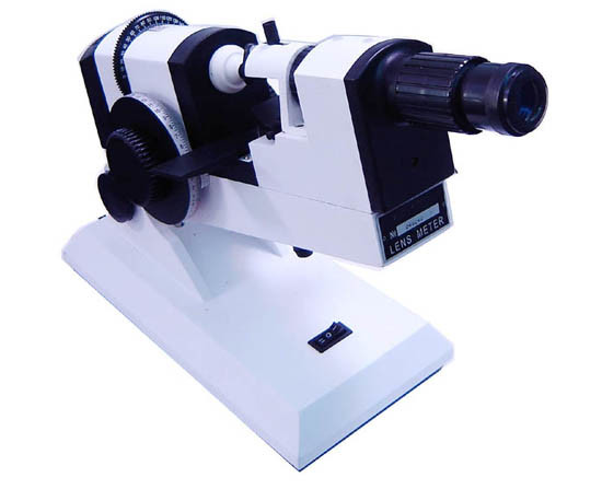 NJC-4 Manual Lensmeter Portable Optical Lensometer External Type Reading White
