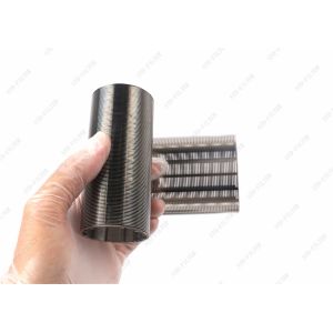 High Precision Cylinder SS316L 0.4mm Slot Wedge Wire Filter Basket