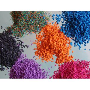 Eco Friendly SBR Rubber Granules Customized Artificial Grass Rubber Granules