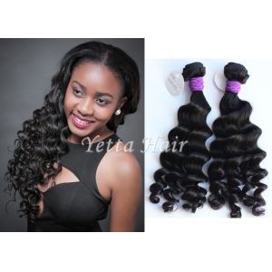 Quality Popular Loose Wave 10&quot; - 30&quot; Peruvian Human Hair Weave Bouncy and Soft for sale
