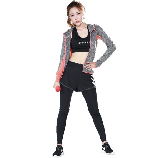 CPG Global High Quality Breathable 3 Pieces Sets Long Sleeves Gym Running Racerback Sports Bra with Yoga Pants T1019