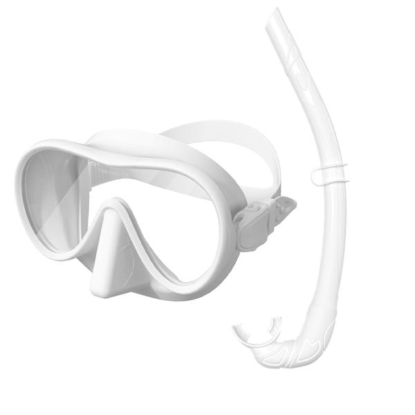 2024 CE Certified Single Tempered Glass Diving Gear Set for Adult Swimming Snorkel Mask Set