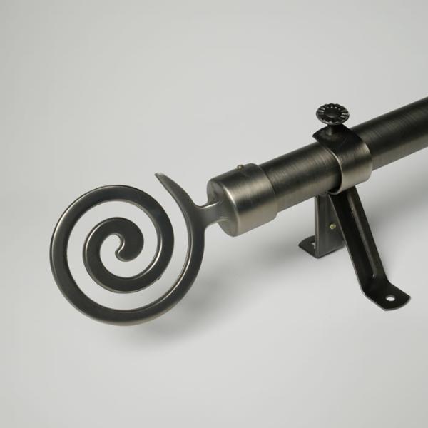 Buy Polished Metal Heavy Duty Swing Arm 12 Inch Curtain Rods at wholesale prices