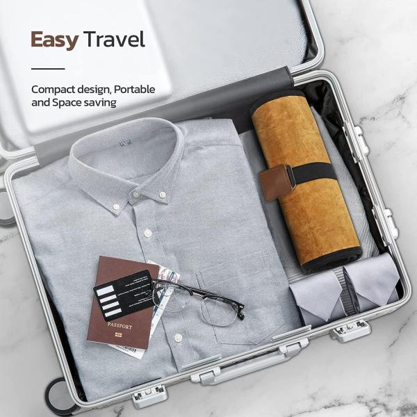 Waxed Canvas Water-Resistant Compact Duffel Travel Bag For Hygiene Shaving Kit